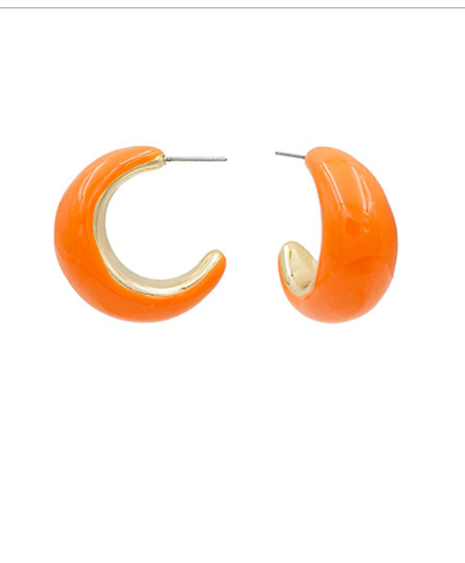 Candy Colored Hoop Earrings