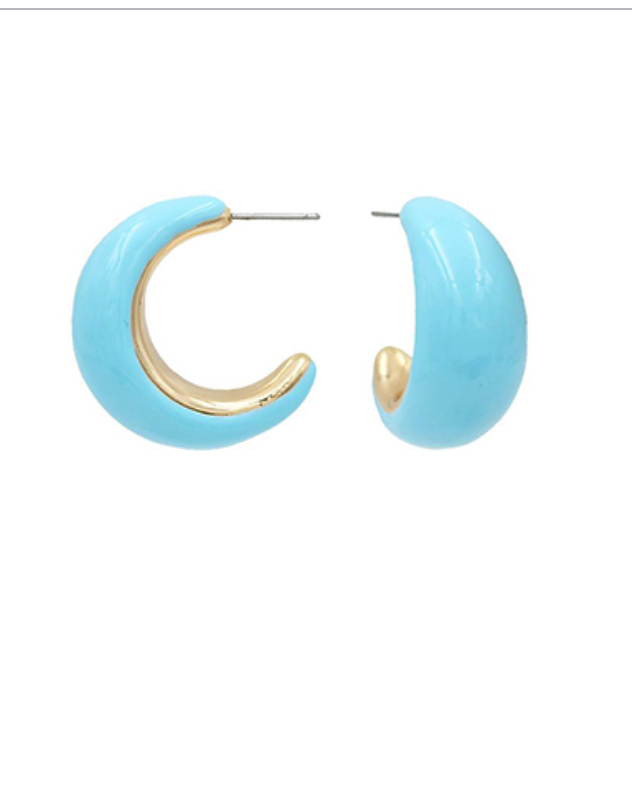 Candy Colored Hoop Earrings