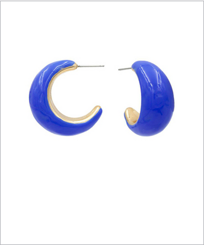 Candy Colored Hoop Earrings