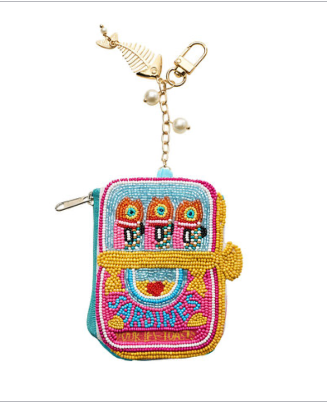 Sardine Pouch Purse Charm