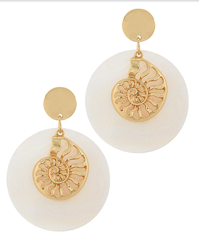 Nautilus Shell Earrings
