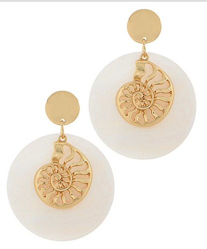 Nautilus Shell Earrings