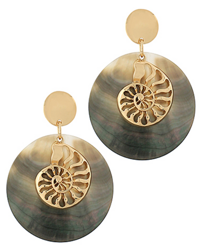 Nautilus Shell Earrings