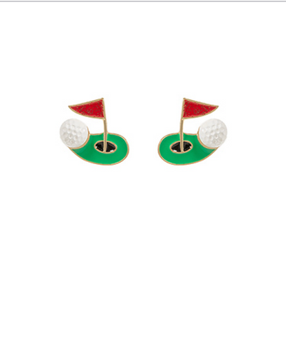 Golf Studs Earrings