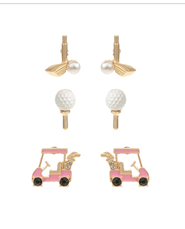 Golf Studs Earrings