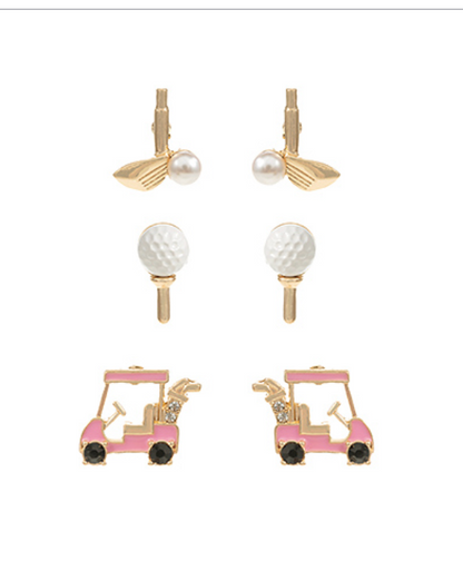 Golf Studs Earrings