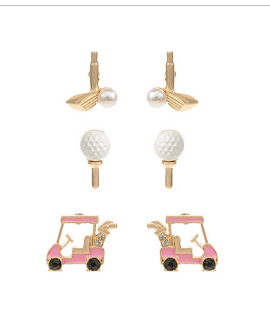 Golf Studs Earrings