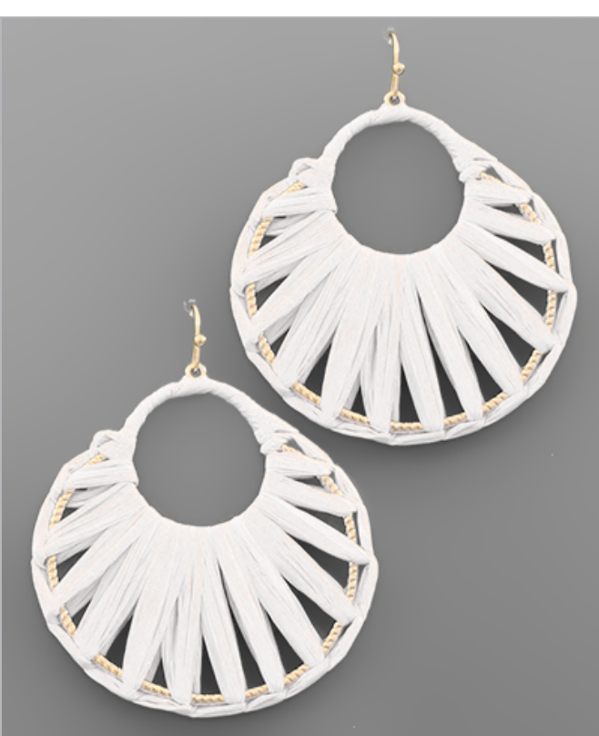Summer Raffia Earrings