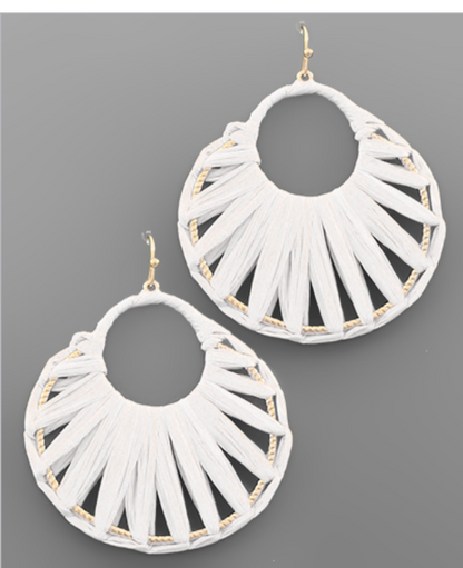 Summer Raffia Earrings