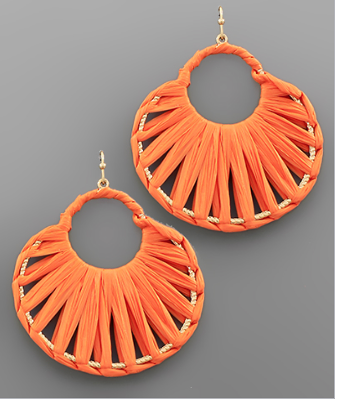 Summer Raffia Earrings