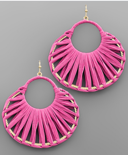 Summer Raffia Earrings