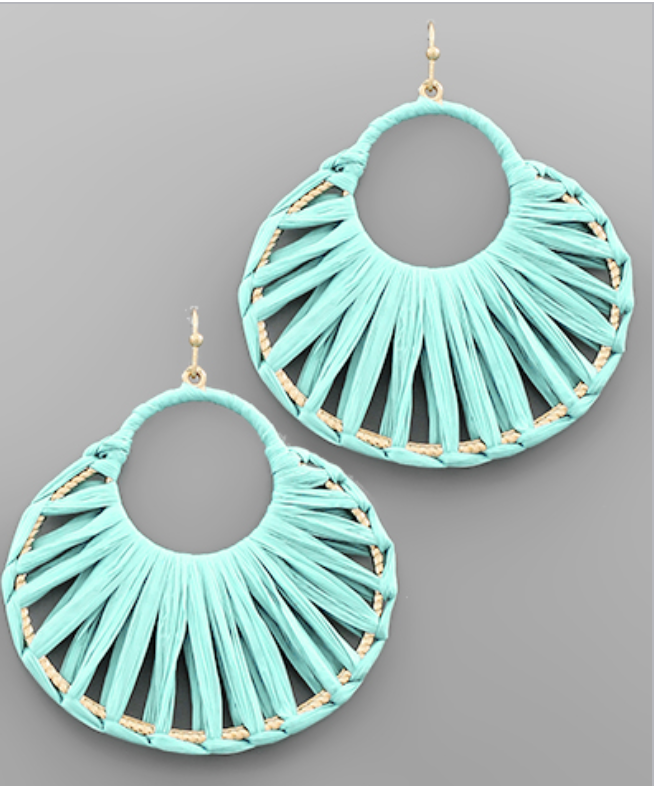 Summer Raffia Earrings