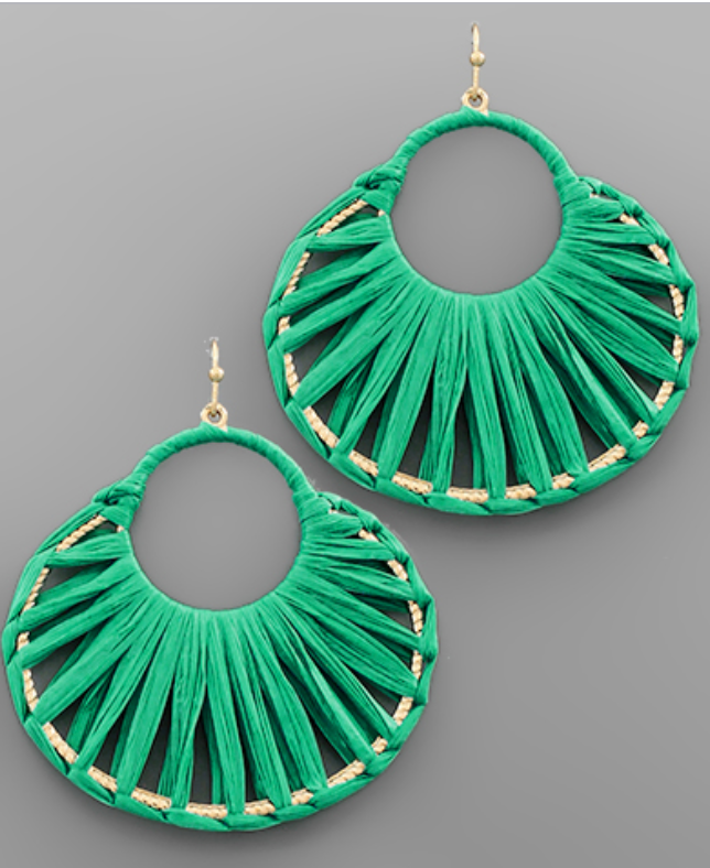 Summer Raffia Earrings