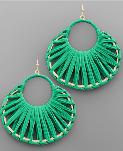 Summer Raffia Earrings