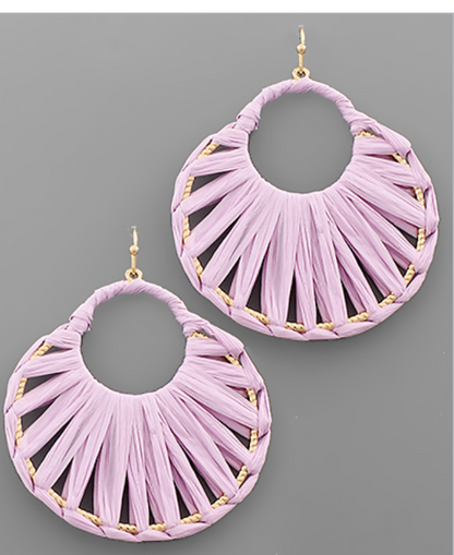 Summer Raffia Earrings