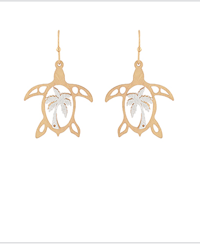Coastal Two Tone Earrings