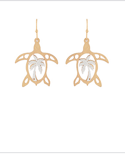 Coastal Two Tone Earrings