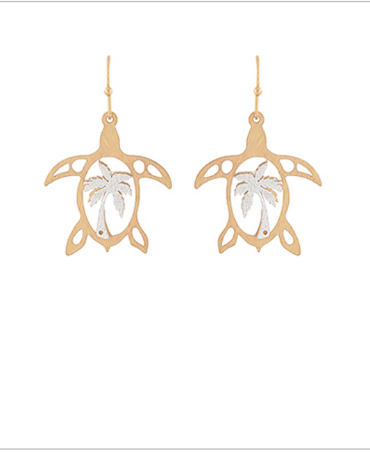 Coastal Two Tone Earrings