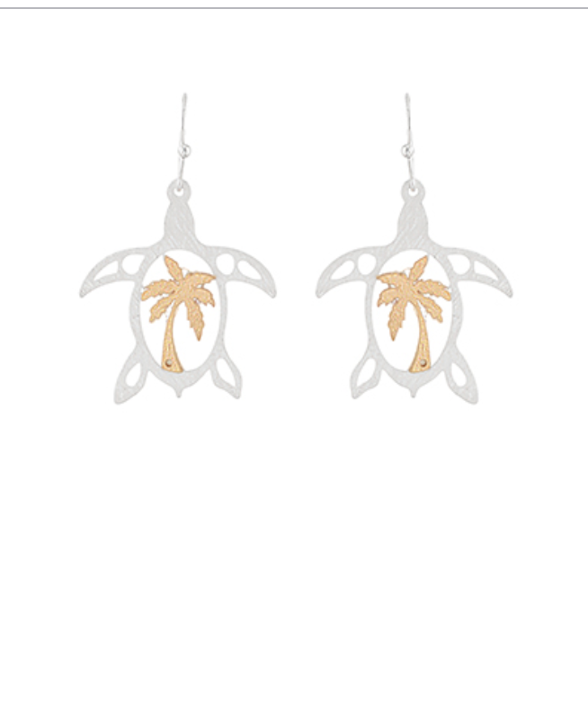 Coastal Two Tone Earrings