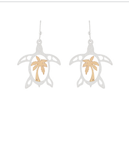 Coastal Two Tone Earrings