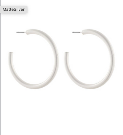 Classic Matte Hoops