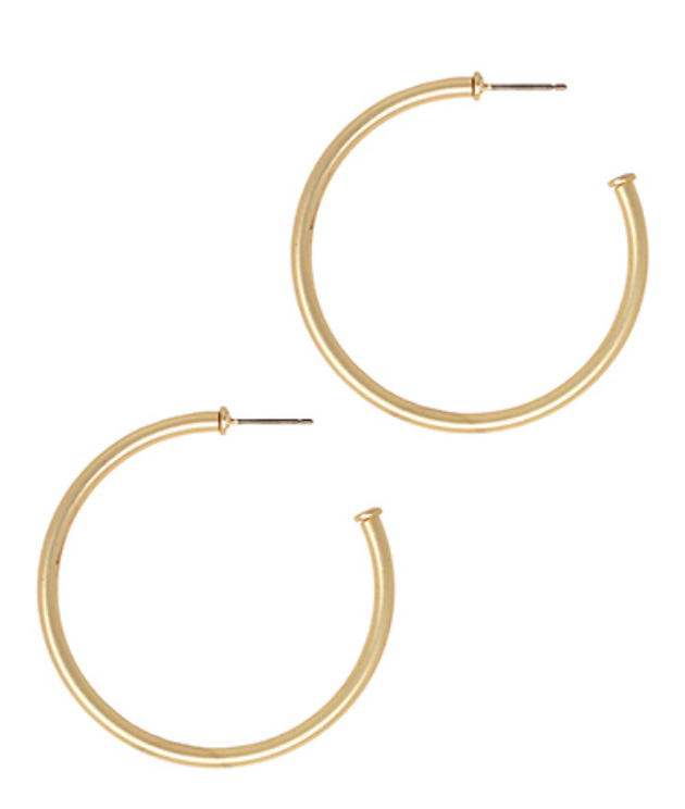 Thin Matte Hoops