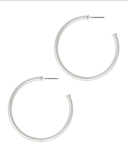 Thin Matte Hoops