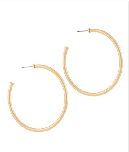 Thin Matte Hoops