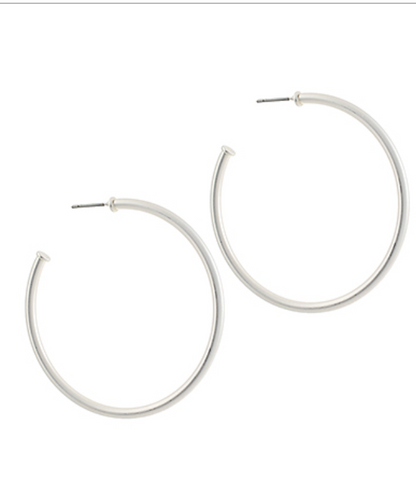 Thin Matte Hoops