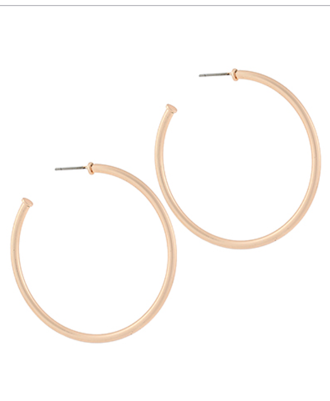 Thin Matte Hoops