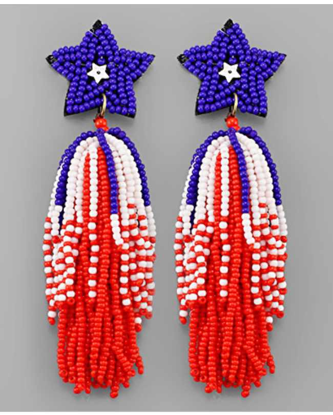 Beaded Fireworks Earrings