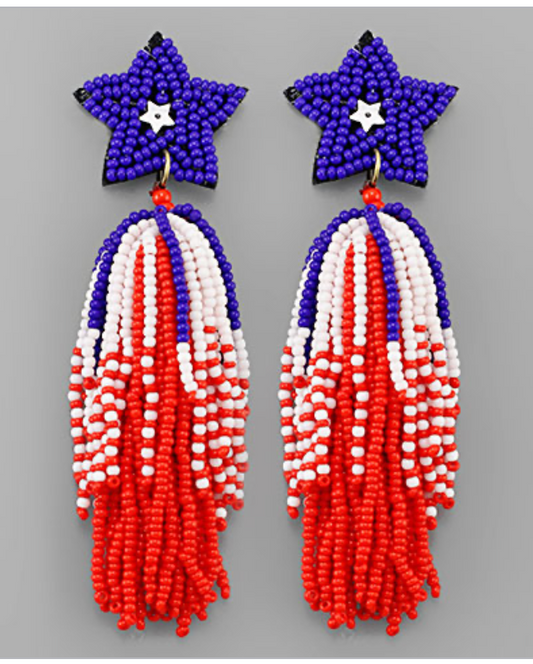 Beaded Fireworks Earrings