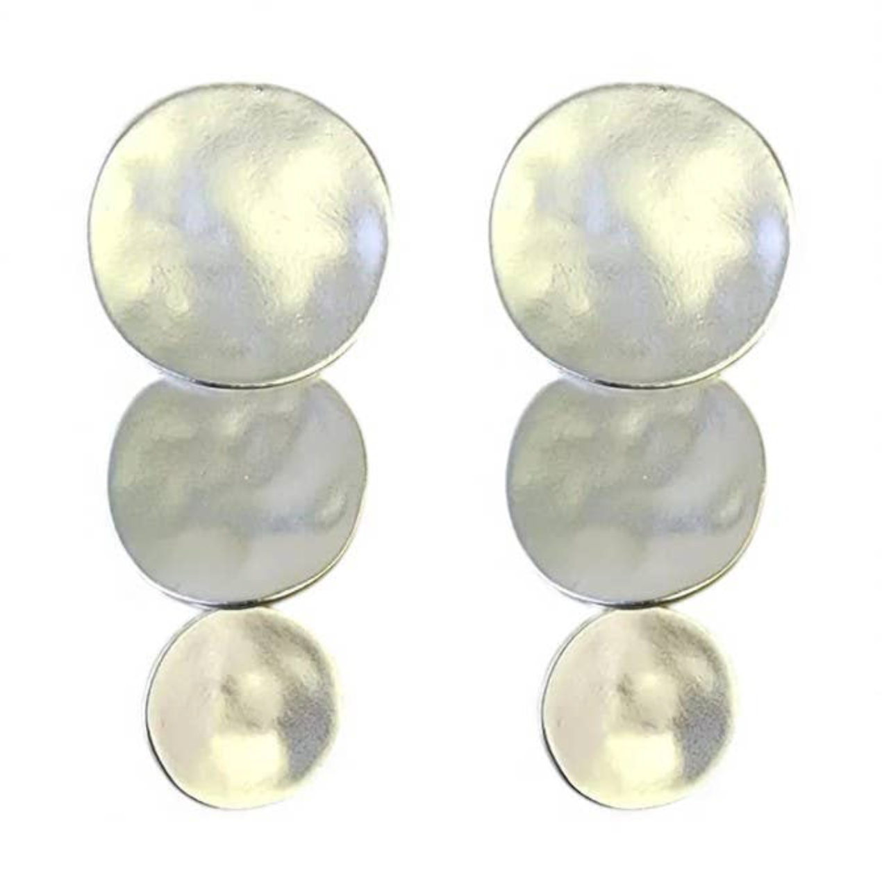 Graduated Disc Statement Earrings