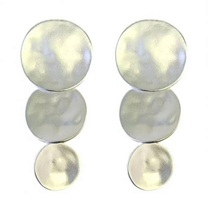 Graduated Disc Statement Earrings