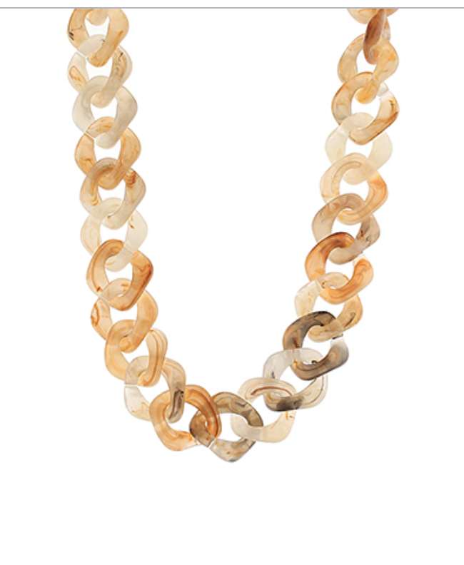 Colored Chain Link Necklace