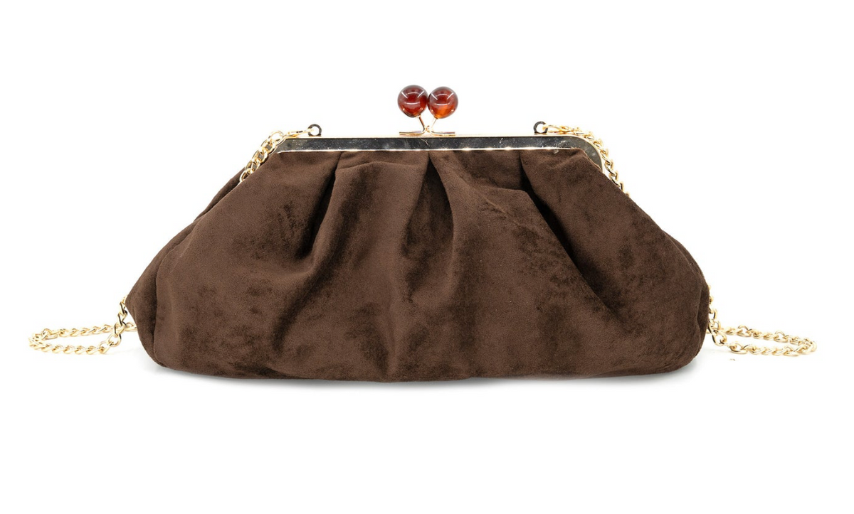 The Suede Clutch