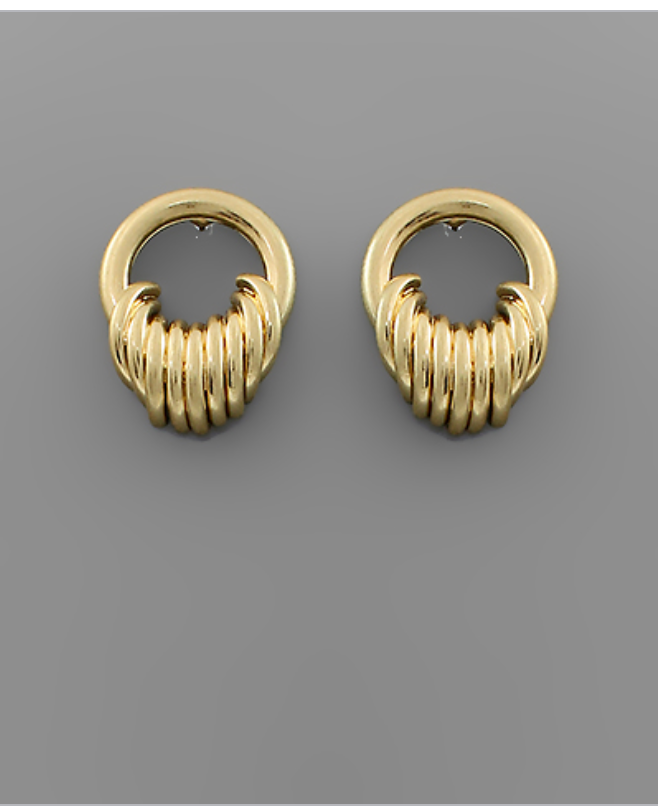 Circle Link Earrings