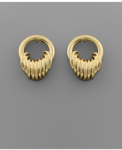 Circle Link Earrings