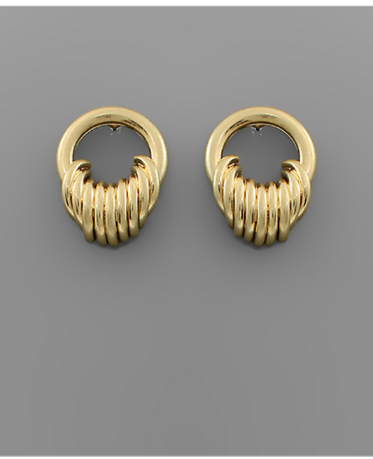 Circle Link Earrings