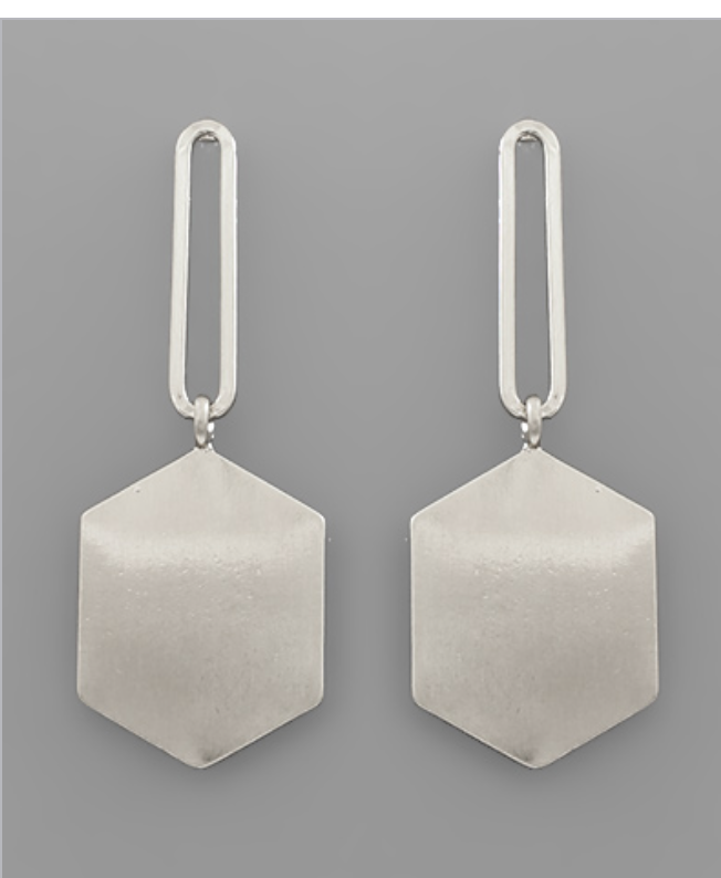 Hexagon Earrings