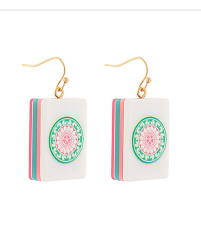 Mahjohg Tile Earrings