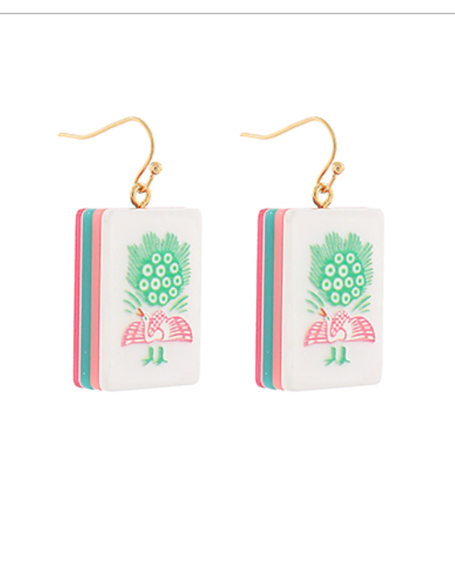 Mahjohg Tile Earrings