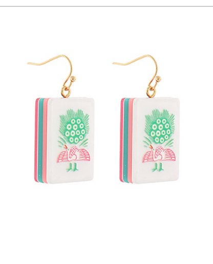 Mahjohg Tile Earrings