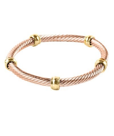 Metallic stretch bracelet