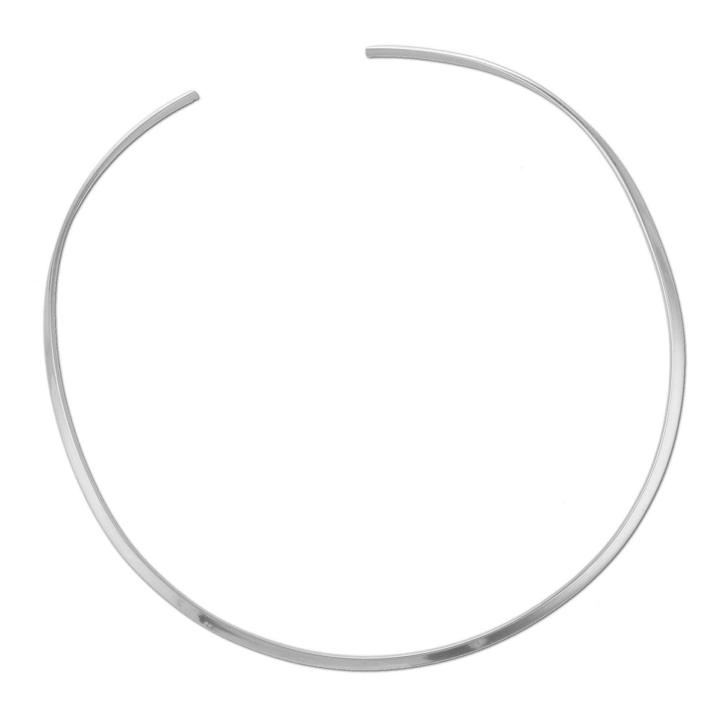 SILVER PLATED OPEN ROUND NECKWIRE