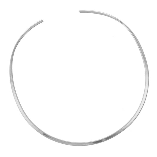 SILVER PLATED OPEN ROUND NECKWIRE