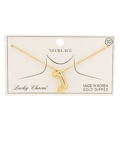 Bubble Initial Necklace