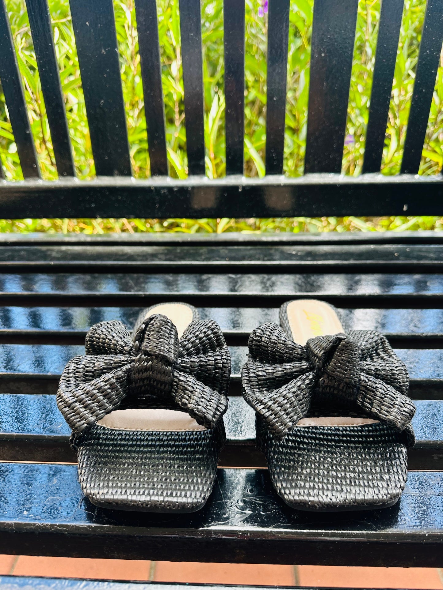 Black Bow Sandals *Final Sale*