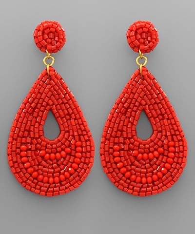 Beaded Tear Drop