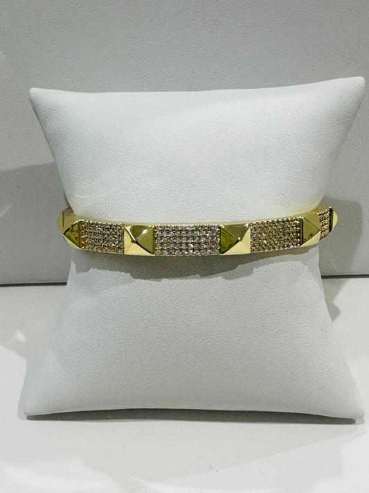 Pave Stud Bangle